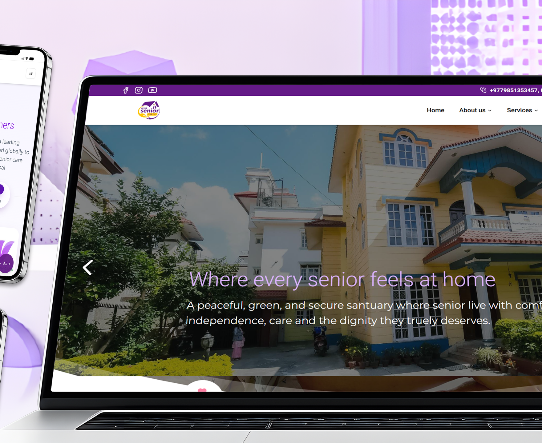 Nepal Senior Care Mockup Image
