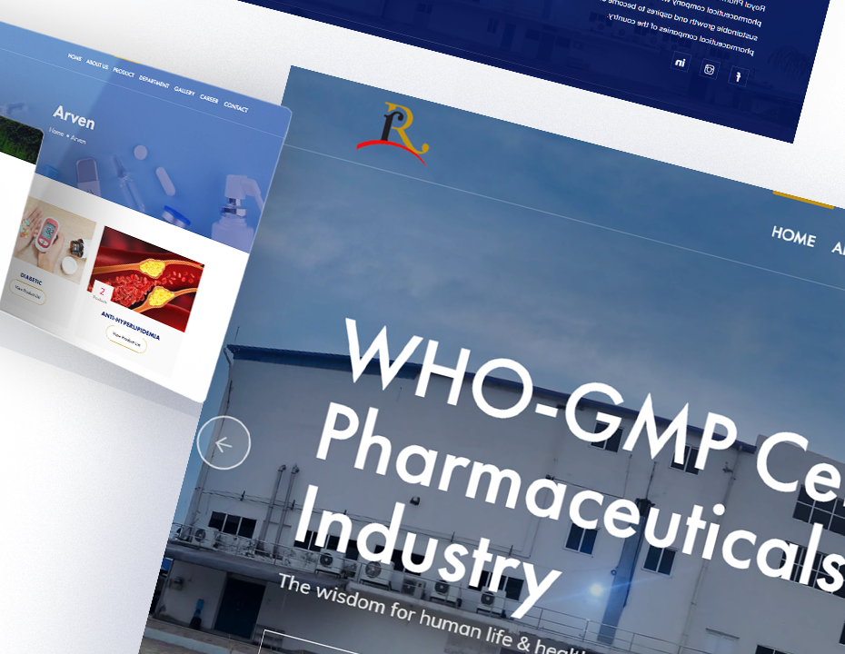 Royal Pharmaceuticals Pvt. Ltd. Mockup Image
