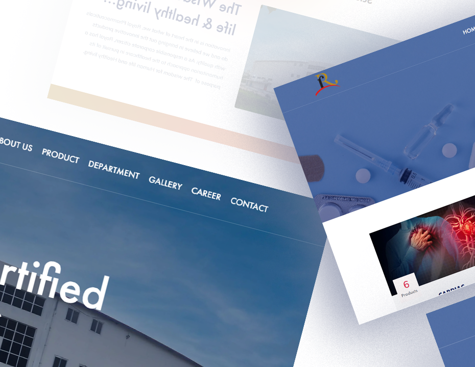 Royal Pharmaceuticals Pvt. Ltd. Mockup Image