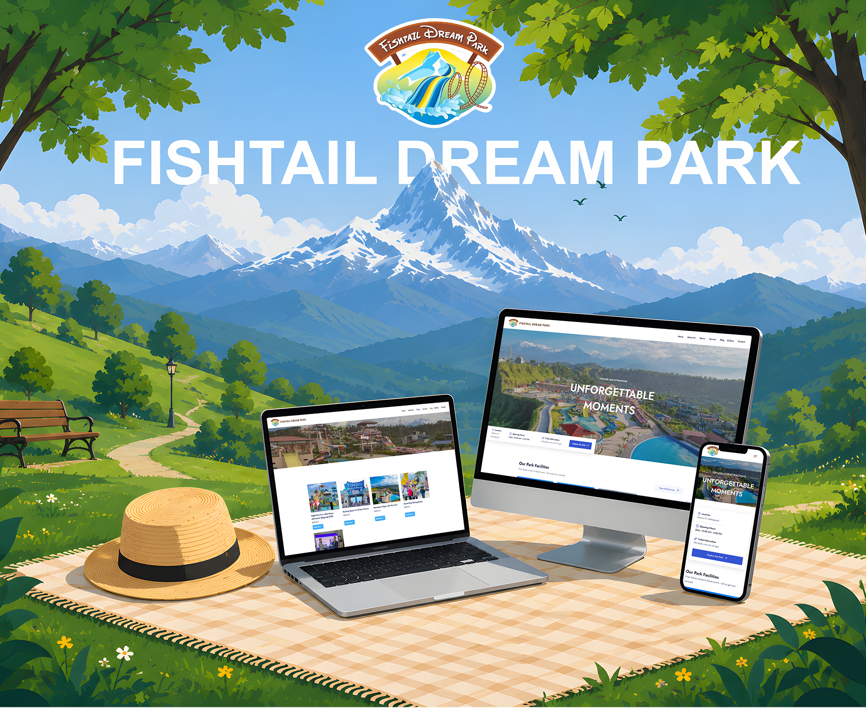 Fishtail Dream Park Mockup Image