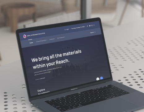 Nepal Veterinary Education Mockup Image