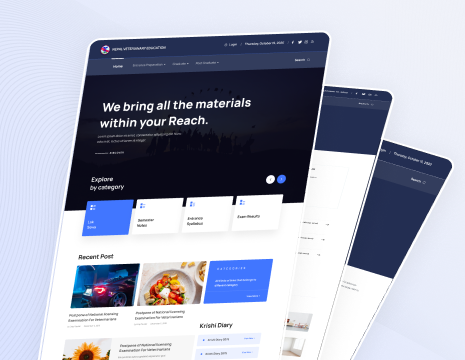 Nepal Veterinary Education Mockup Image