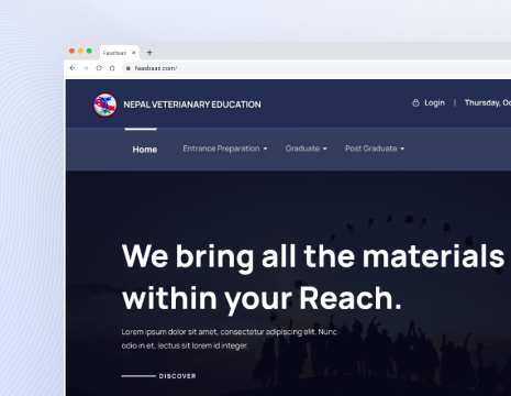 Nepal Veterinary Education Mockup Image